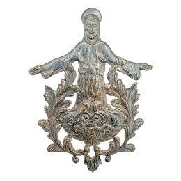 BENDITERA DE PLATA DE MEDIADOS DE SIGLO XX