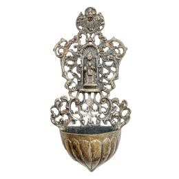 BENDITERA DE PLATA DE MEDIADOS DE SIGLO XX