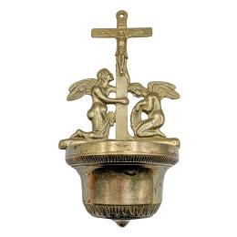 BENDITERA EN BRONCE DORADO DE MEDIADOS DE S. XX