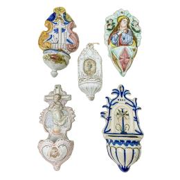 CINCO BENDITERAS DE FINALES S. XIX-XX