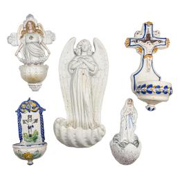 CINCO BENDITERAS DE FINALES DE SIGLO XIX