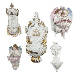 CINCO BENDITERAS DEL ÚLTIMO TERCIO DE SIGLO XIX