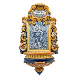 BENDITERA DE CERÁMICA DE TRIANA DE MEDIADOS DE S. XX