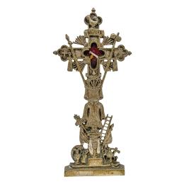 CRUZ RELICARIO DE LA VERA CRUZ DEL SIGLO XIX
