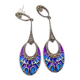 PENDIENTES LARGOS ESTILO ART NOUVEAU