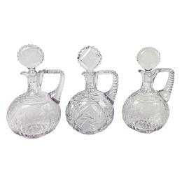 TRES BOTELLAS LICORERAS DE MEDIADOS S.XX