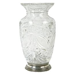 JARRÓN EN CRISTAL DE MEDIADOS DE SIGLO XX