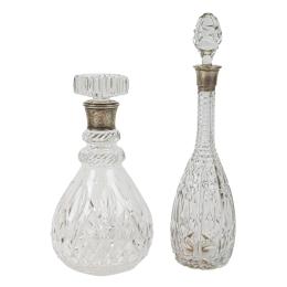 DOS BOTELLAS LICORERAS DE MEDIADOS DE S. XX