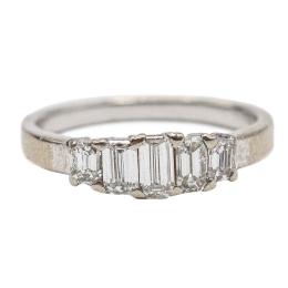 ANILLO CON DIAMANTES TALLA RECTANGULAR
