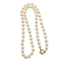 COLLAR PERLAS CIERRE ORO