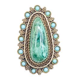 BROCHE COLGANTE CON PIEDRA DE EILAT