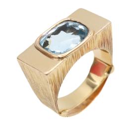 ANILLO DE DISEÑO CON AGUAMARINA