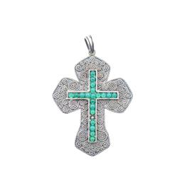 CRUZ COLGANTE CON CRISOPASAS