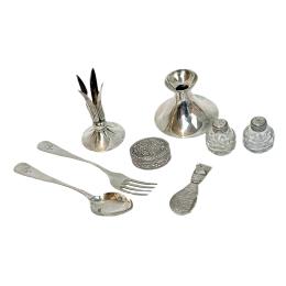 LOTE VARIADO EN PLATA DE MEDIADOS DE SIGLO XX