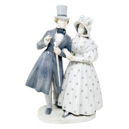 FIGURA EN PORCELANA DANESA DE LA SEGUNDA MITAD DEL S.XX