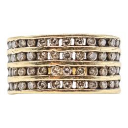 ANILLO ANCHO CON BRILLANTES