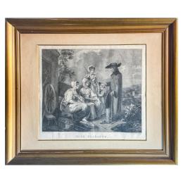 GRABADO INGLÉS DEL S.XIX