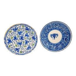 PAREJA DE PLATOS DE MANISES, PPS. DEL S.XX
