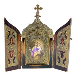 PEQUEÑO TRÍPTICO ALTAR DEL PRIMER TERCIO DEL S.XX