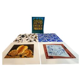 CARPETA CON CINCO LITOGRAFIAS DE DISTINTOS PINTORES