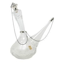 PORRÓN DE CRISTAL Y PLATA DEL ÚLTIMO TERCIO DE S. XX