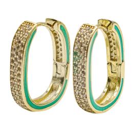 PENDIENTES ARGOLLAS CON CIRCONITAS