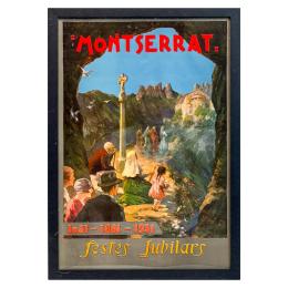 CARTEL ENMARCADO DE MONTSERRAT
