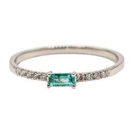 ANILLO CON CUARZO PARAIBA Y BRILLANTES