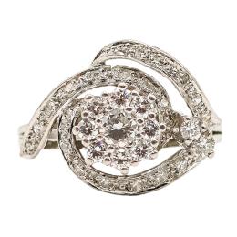 ANILLO ROSETÓN CON BRILLANTES