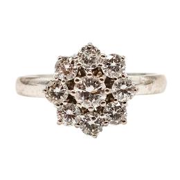 ANILLO ROSETÓN CON BRILLANTES