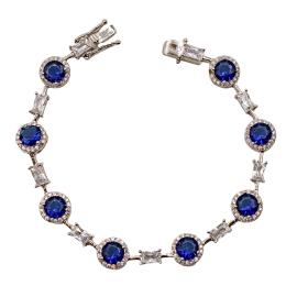 PULSERA DE PLATA CON CIRCONITAS