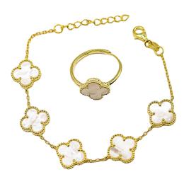 ANILLO Y PULSERA CON NÁCAR