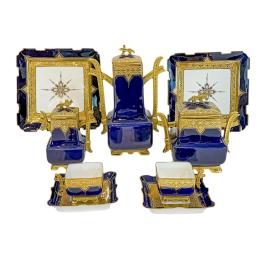 JUEGO DE CAFÉ DE PORCELANA FRANCESA. PRINCIPIOS DEL SIGLO X