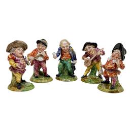CONJUNTO DE FIGURAS DE PORCELANA “MÚSICOS”. SIGLO XX