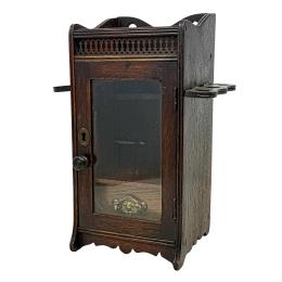 CAJA VITRINA PARA PIPAS INGLESA DE PPS. DEL S.XX