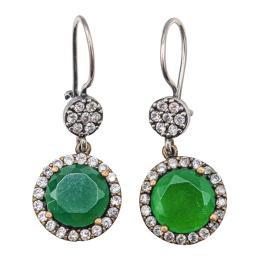 PENDIENTES LARGOS CON CIRCONITAS