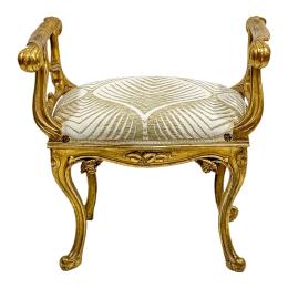 BANQUETA ART NOUVEAU FRANCESA CIRCA 1900
