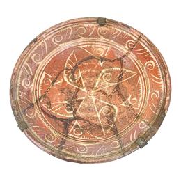 PLATO DE CERÁMICA DE REFLEJOS METÁLICOS DE MANISES S. XVII
