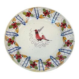 PLATO DE PORCELANA DE MANISES DE FINALES DEL S. XIX
