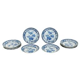 CONJUNTO DE DIEZ PLATOS POSTRE EN PROCELANA ORIENTAL