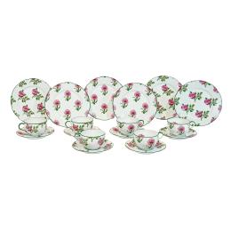 SERVICIO DE MERIENDA EN PORCELANA DE LIMOGES