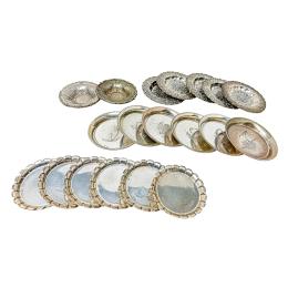 CONJUNTO DE PEQUEÑOS PLATITOS DE PLATA