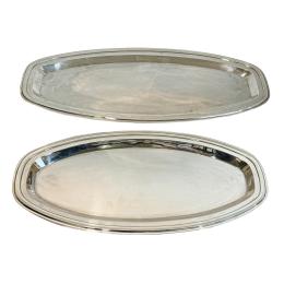 DOS BANDEJAS EN PLATA DEL ÚLTIMO TERCIO S.XX