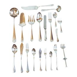 CUBERTERIA DE PLATA DE MEDIADOS DE SIGLO XX
