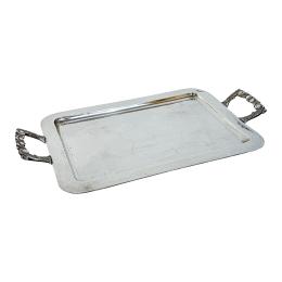 BANDEJA DE PLATA DE MEDIADOS DE SIGLO XX