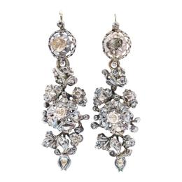 PENDIENTES CON DIAMANTES DEL S.XIX