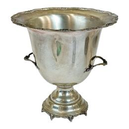 CENTRO DE MESA EN PLATA DE LOS AÑOS 70