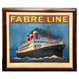 CARTEL DE FABRE LINE DEL PRIMER TERCIO DE SIGLO XX