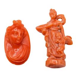 CAMAFEO Y FIGURITA ITALIANOS, DEL S. XIX