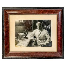 FOTO ENMARCADO DEL DR. FLEMING I DEDICADA